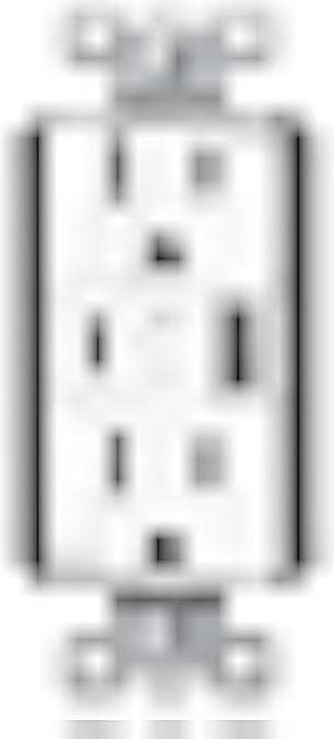 TOPGREENER USB Outlet, USB Type C Wall Outlet with 30W Power Delivery, 15A Duplex Tamper-Resistant Receptacle, USB Charger for Smartphones, Tablets, Laptops, TU215PD30AC-W, White