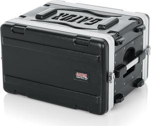 Gator Cases Lightweight Molded 6U Rack Case with Heavy Duty Latches; Shallow 14.25" depth, 6U (GR-6S)