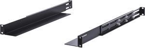 1U 4-Post Server Rack Rail, 20.2-32 Inch Adjustable Depth - 110lbs Capacity