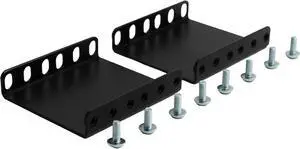 LiyaTech Rackmount 3.1 inch Rack Recessed Adapter for 2U Rack, Black