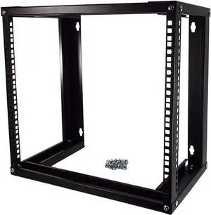 9U Wall Mount Open Frame 19" Server Equipment Rack 12 inch Depth  Black