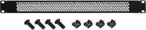 Blank Rack Mount Panel Spacer with Venting for 19-Inch Server Network Rack Enclosure Cabinet (1U)