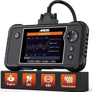 ANCEL FX2000 OBD2 Scanner Diagnostic Tool, ABS SRS Transmission Airbag Car Scanner, Check Engine Car Code Reader, Automotive Scan Tool for All Cars
