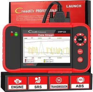 LAUNCH CRP123 OBD2 Scanner 2024 Newest Elite Code Reader Engine/ABS/SRS/Transmission Car Diagnostic Tool, ABS Code Reader, SRS Scan Tool, Check Engine Code Reader, Lifetime Free Update Scan Tool