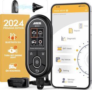 ANCEL BD310 OBD2 Scanner Diagnostic Tool - 3 in 1 OBD2 Scanner Bluetooth - App Based OBDII Scan Tool for Android & iPhone - Check Engine Light Code Reader - Wired, Bluetooth, and Heads-up Display