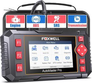2024 Newest FOXWELL NT604 OBD2 Scanner ABS SRS, Check Engine Code Reader with Airbag Scanner, Transmission Code Reader Car Diagnostic Tool with Battery Test, English/Spanish VerLifetime Free Update