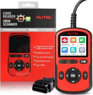 OBD2 Scanner AutoLink AL549: 2024 Check Engine Code Reader ABS Diagnostic Tool, Universal Car Battery & Alternator Test, Upgrade Ver. of Autel AL519 MaxiLink ML519 OBDII CAN Diagnostic Scan Tool