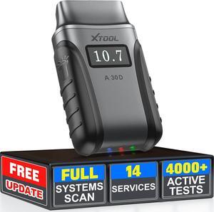 Wireless OBD2 Scanner, XTOOL Anyscan A30D Bidirectional Scan Tool, Full Systems Car Scanner, 14 Services, ABS Bleed, Injector Coding, Oil EPB BMS SAS TPMS Reset, for iPhone and Android