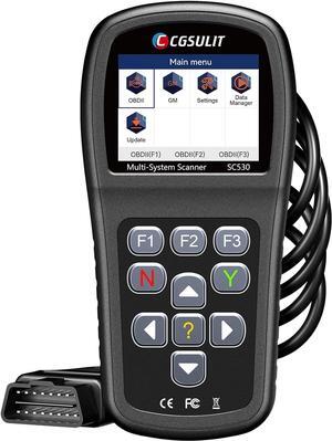 OBD2 Scanner Code Reader for Chevy/GMC Full System Diagnostic Scan Tool, Transfer Case ABS SRS EPB CKP Oil Reset 30+ Special Function Check Engine Code Reader with Battery Registration Bi-Directional