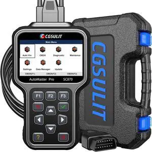 OBD2 Scanner Diagnostic Tool, All System Code Reader Car Scanner with Oil Light/EPB Reset Service, SC870 Check Engine ABS SRS Airbag Transmission ESP SAS Scan Tool, Auto VIN, Free Update