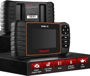 OBD2 Scanner Diagnostic Tool for Porsche, iCarsoft POR II (Enhance Version) Code Reader, Full System Diagnosis Car Scan Tool with Oil Reset/EPB/DP/ETC/SAS, Live Data Graph-Free Update/Repair
