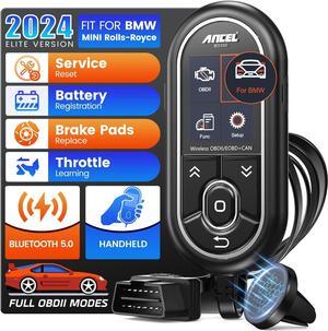 ANCEL BD330 Battery Registration Scan Tool Fits for BMW/Mini/Rolls Royce, 3 in 1 Full System OBD2 Scanner Bluetooth Diagnostic Tools, Car Code Reader for iOS & Android, EPB/ETC/Oil Reset