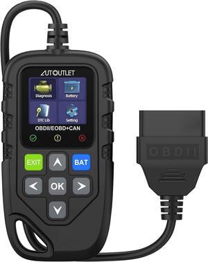 AUTOUTLET OBD2 - Code - Reader - Diagnostic - Scan - Tool, Automotive DTC Definition Live Data Scanner with Battery Test for All OBD II Protocol Cars Since 1996