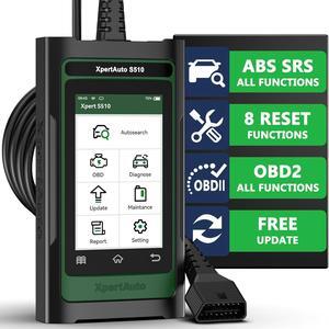 S510 OBD2 Scanner Diagnostic Tool, Car Code Reader and Reset Tool with ABS SRS, 8 Reset Functions, Automotive Scan Tool for OBD II/EOBD Protocol Cars After 1996