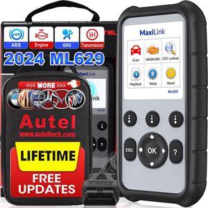 Autel MaxiLink ML629 Automotive OBD2 Scanner, 2024 Newest Model Upgraded of AL619, ML619, Car Code Reader Check Engine ABS SRS Transmission Diagnostic Scan Tool with Auto VIN, Ready Test, DTC Lookup