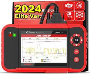 LAUNCH CRP123 OBD2 Scanner, Engine/ABS/SRS/Transmission Code Reader Car Diagnostic Scan Tool, Full OBDII Modes Automotive Scanner, Live Data Stream Graph, Lifetime Free Update