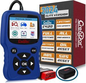 Creator C420 OBD2 Scanner Fit for BMW Mini Full Systems OBD-II Diagnostic Tool with Battery Registration Oil Reset CBS Reset ABS SRS OBD Scan Tool Code Reader [New Version Update of C110+ C310+ C410]
