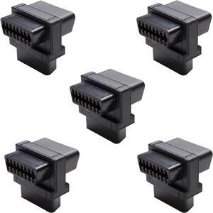 OBD2 Splitter, bbfly-B31 Full 16pin OBDII Port 1 Male Splitter to 2 Female Extension Cable 1.6IN/4CM (B31 5PAK)
