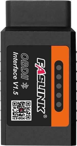 X1 OBD2 Scanner Bluetooth for iPhone & Android ELM327 OBDII Car Diagnostic Scan Tool Code Reader Turn Off Check Engine Fault Light Wireless Adapter Compatible All OBDII Gasoline Vehicle