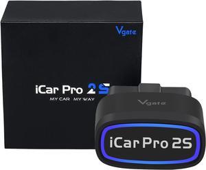 Vgate iCar Pro 2S Bluetooth OBD2 Scanner Code Diagnostic Tool Car Code Reader for Android & iOS & Windows, Black