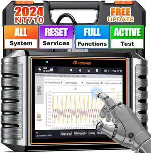 FOXWELL NT710 fit for Mercedes-Benz MB Sprinter Maybach Smart Scanner, Bidirectional Scan Tool Full System Diagnostic OBD2 Code Reader, All Reset Service Air Suspension Injector Coding ABS Oil EPB CKP