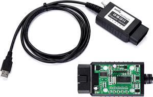 bbfly-BF32302 USB Modified FTDI chip OBD-II Scan Tool for Windows bbflyFORScan HS-CAN/MS-CAN OBD2