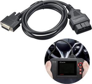 5ft OBDII OBD2 Main Cable for Launch X431 CRP129 CRP123 Creader VII and VIII,16 Pin OBD Cable Adapter Diagnostic Extender Cord