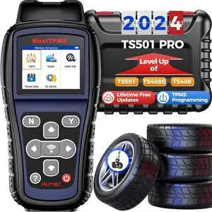 TS501 PRO TPMS Programming Tool, Same as TS508, 2024 TPMS Relearn Tool Newer of TS501 TS408S, Activate Relearn 99% Sensors, Program Autel MX-Sensors [315/433MHz], TPMS Reset/Diagnosis