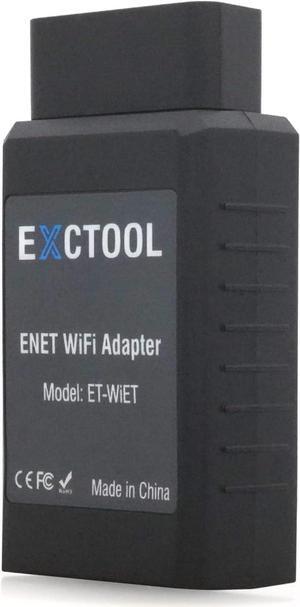 ENET WiFi Adapter Ethernet to OBD2 Diagnostic & Coding Tool for BMW F/G/I Series Compatible with BimmerCode on iOS and Android