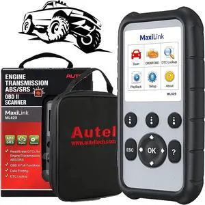 Autel OBD2 Scanner Diagnostic Code Reader ML629 - ABS/SRS/Engine/Transmission MaxiLink 629 Car Diagnostic Tool DTC Lookup AutoVIN Mechanic Car OBDii for Vehicle Engine/Transmission/AirBag/Brake System