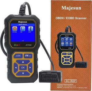 2.4 Inches OBDII Car Diagnostic Scanner Universal OBD Car Diagnostic Tool Check Engine Automotive Car Code Reader for Cardiagnostic Tool, Black, AT500