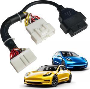 OHP Tesla Model 3 Model Y Custom Build OBD2 Harness Adapter for Full Diagnostics - Compatible with OBDLink/Veepeak Scanners & ScanMyTesla App