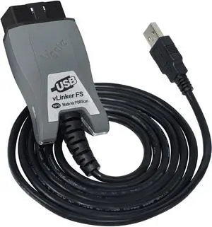 V-gate vLinker FS USB OBD2 Adapter Diagnostic Tool for FORScan HS/MS-CAN Car Auto Switch, ECU Programming & Modification, Hacker-Proof, Unlock Advanced and Hidden Functions