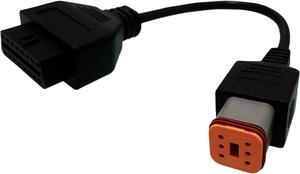 6 Pin to 16 Pin OBDII Adapter for Harley Davidson Motorcycles