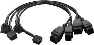 Obd2 Cable 12 8 Extension Adapter Cable for DS808 Maxisys MS905 MS906 MS908 Pro Maxisys Elite Scanner Tool, 12+8Pin Security Bypass Cable (4 PCS)