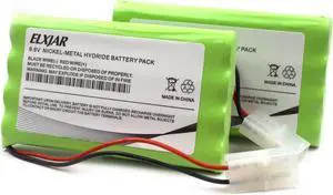 (2-Pack) 9.6V 2200mAh 239180 Ni-MH Battery Replacement for Genisys Scan Tool, OTC Mac Mentor & TechForce Automotive Scanners