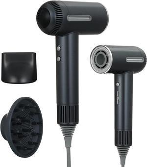 Hair Dryer,7 Temps&31 Modes.Intelligent Temperature Control,LCD Display,Self-Cleaning Mode,Facial Care Mode.1600W Ionic Blow Dryer.Low Noise Thermo-Control Hair Dryer with Diffuser and Nozzle