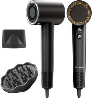 Hair Dryer with 110K RPM High Speed 1400w Motor for 2-5min Fast Dry, 0.86lb Lightweight & 59db Low Noise,1.5 Billion Plasma & Smart Thermo Control & Strong Magnetic Nozzle Diffuser Travel Blow Dryer