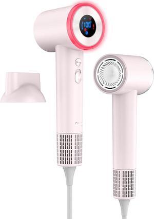 Hair Dryer, High Speed Fast Drying Hair Dryers, Negative Ionic Portable Blow Dryer with 110000 RPM Brushless Motor, Lightweight Low Noise Thermo-Control Hairdryer with Nozzle for Home, Travel