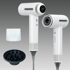 Hair Dryer,7 Temps&31 Modes.Intelligent Temperature Control,LCD Display,Self-Cleaning Mode,Facial Care Mode.1600W RPM Ionic Blow Dryer.Low Noise Thermo-Control Hair Dryer with Diffuser and Nozzle