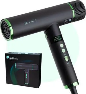 MINT Hummingbird Smart Professional Hair Dryer with Diffuser | Best Lightweight Blow Dryer with Brushless Motor | High Speed Ionic Hair Dryer with Ultra Quiet BLDC Motor