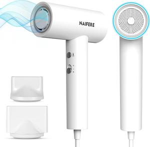 110000 RPM High-Speed Negative Ionic Hair Dryer, 1300W Low Noise Thermo-Control Blow Dryer, Adjustable 4 Temps & 2 Speeds, Portable Hair Dryer for Fast Drying, Home Travel