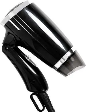 Folding Hair Dryer, Compact Blow Dryer - Portable Professional Hair Dryer with 3 Heat Settings, Low Noise, Tourmaline Ceramic, Lightweight, for Men and Women