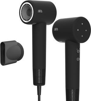 AINA Hair Dryer, Blow Dryer - Brushless Motor, 110,000 RPM Lightweight, Ionic Travel 110V/ALCI Plug(Vader Black)