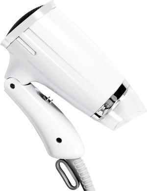 Folding Hair Dryer Compact Travel Blow Dryer Professional Salon Hair Dryer Small Hair Dryer 3 Heat Settings Lightweight Mini 8x7inch for Men and Women (White)
