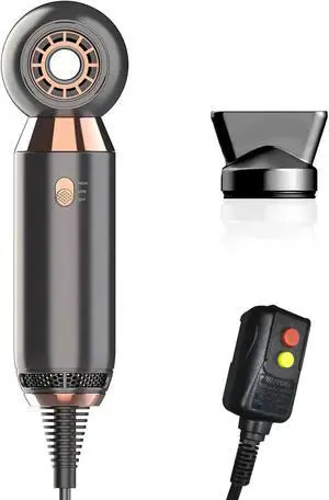 Portable Hair Dryer - 800W Constant Heat Control Hairdryer Protect Hair, with ALCI Safety Plug High Airflow Lightweight Mini Blow Dryer for Home Hotel and Travel