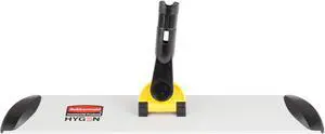 Rubbermaid Commercial Products, Lightweight HYGEN Quick-Connect Mop Frame for Wet or Dry/Dust Pads, 17 Inch, FGQ56000YL00 (Handle not included), Yellow