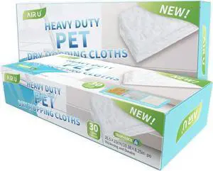 AIR U+ Upgraded Heavy Duty Pet Dry Sweeper Pads for Swiffer Dry Sweeping Cloths Refills, 60 Count