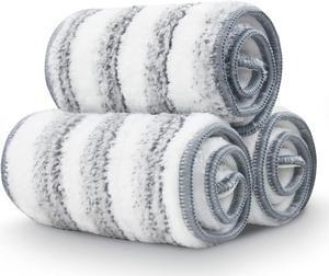 Flat Mop Pads, Mop Replacement Pads, Stronger Absorbent Microfiber Mop Pads, Machine Washable Pads, Refill 3 Packs