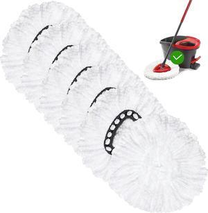 Spin Mop Replacement Head Mop Refill Compatible with Ocedar Triangle Swivel Mops Microfiber Swivel Mop Refill,Deep Clean,Machine Washable and Easy to Replace